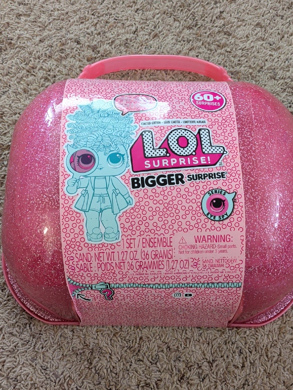 L.O.L. Surprise! Glitter Pink Bigger Surprise Carry Case